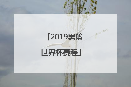 「2019男篮世界杯赛程」中国2019男篮世界杯赛程