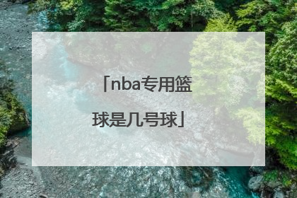 「nba专用篮球是几号球」NBA专用篮球